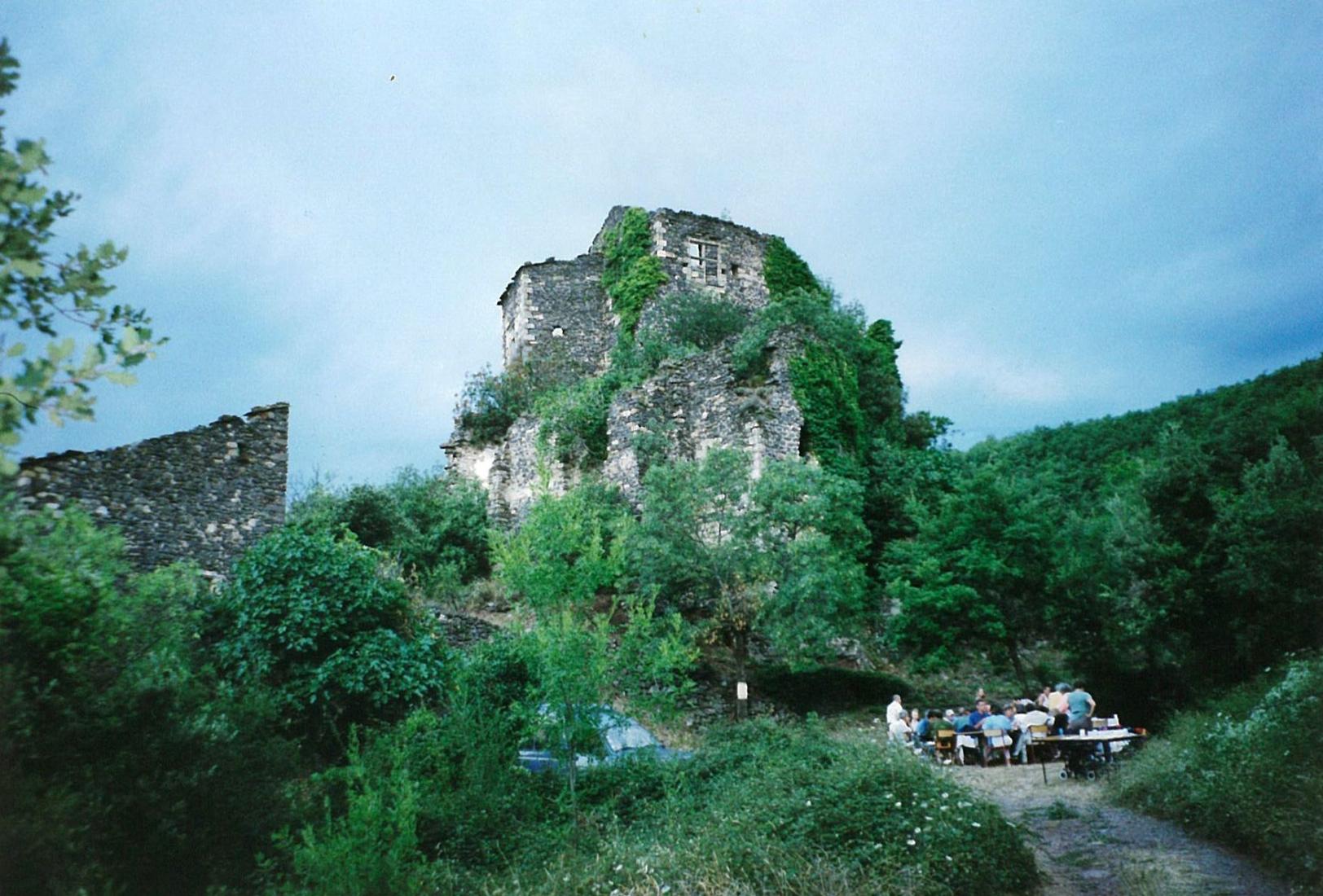 Ruines verdoyantes du château de Lauzières